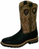 Twisted X MLCW005 for $149.99 Men's' Pull On Work Lite Boot with Oiled Black Leather Foot and a New Wide Toe